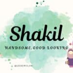 Shakil Name Meaning