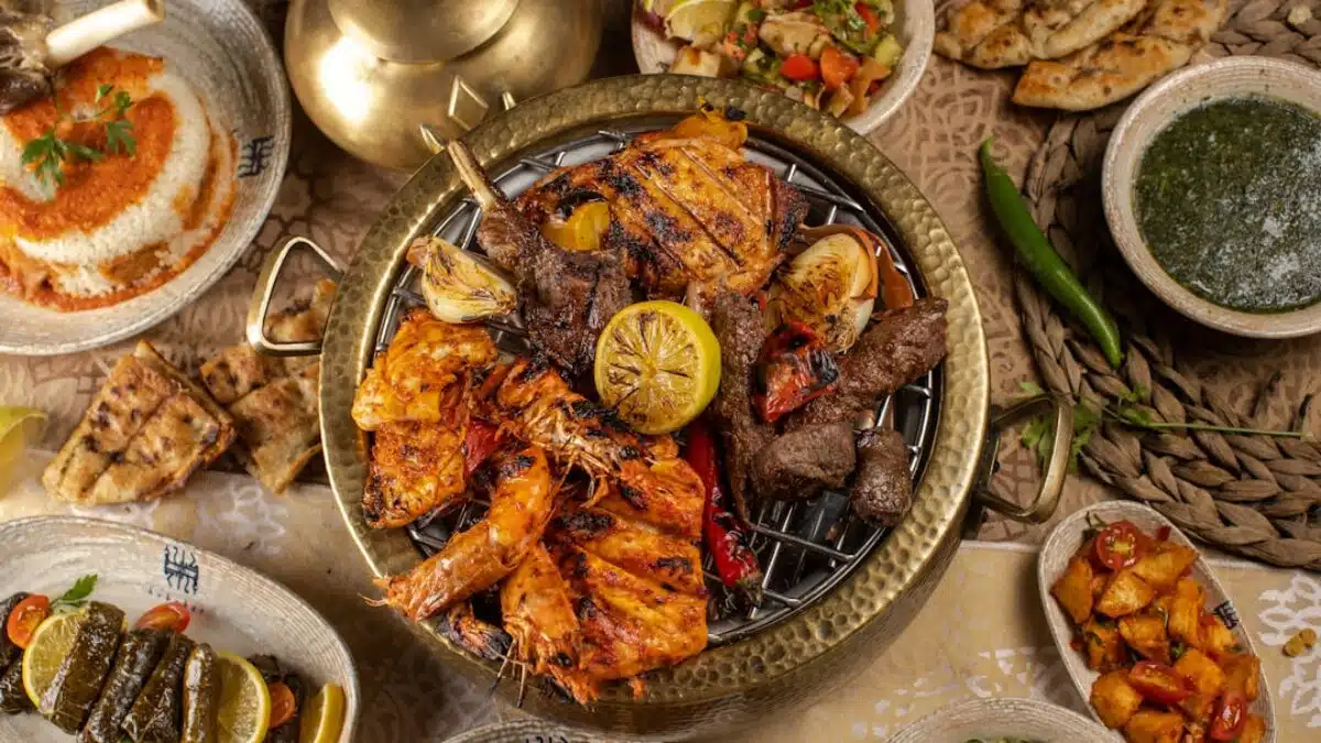a plate of food